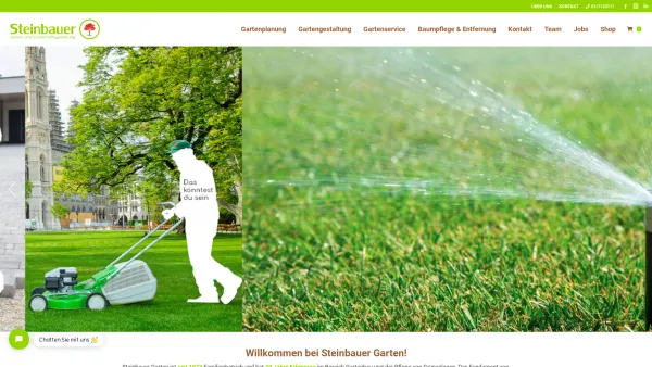 Website Screenshot: Rudolf Steinbauer Garten und Grünflächengestaltung Gesellschaft m.b.H. Co. STEINBAUER Gartenplanung - Steinbauer Garten- und Landschaftsgestaltung - Date: 2023-06-14 10:45:25