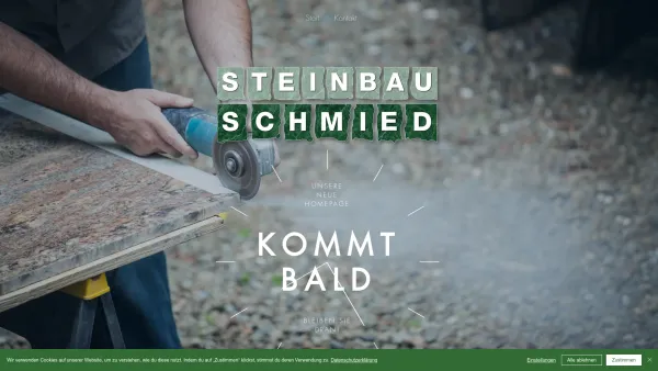 Website Screenshot: Steinbau Schmied Die Natur baut mit Stein. Wir auch! - Steinbau | Steinbau Schmied | Kirchdorf an der Krems - Date: 2023-06-26 10:22:18