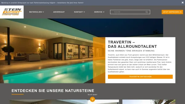 Website Screenshot: Steindiscount Steine Granit Schiefer Quarzit Top-Preise - Natursteine kaufen zum günstigen Preis in OÖ | Steindiscount.com - Date: 2023-06-26 10:22:18