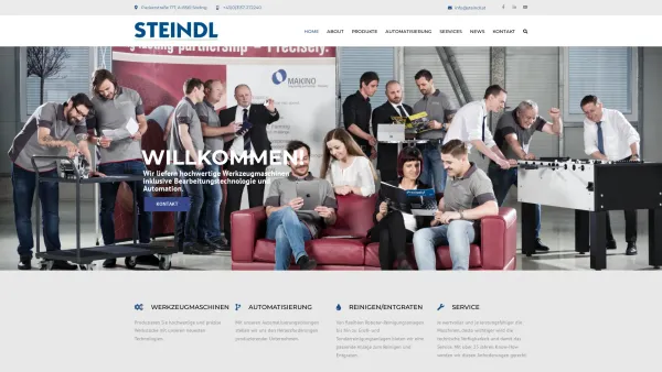 Website Screenshot: STEINDL GmbH Werkzeugmaschinen - steindl.at – Steindl GmbH - Date: 2023-06-26 10:22:18