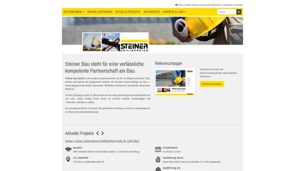 Website Screenshot: STEINER BAU - Steiner Bau GmbH - Heiligeneich - Wir bauen Ihre Zukunft. - Date: 2023-06-14 10:45:25