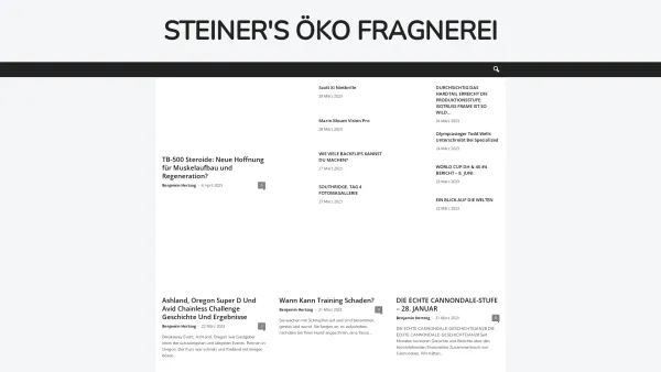 Website Screenshot: Steiner\'s Öko Fragnerei - Home - Steiner's Öko Fragnerei - Date: 2023-06-15 16:02:34