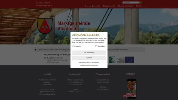 Website Screenshot: Marktgemeinde Steinfeld - Steinfeld - RiS-Kommunal - Zentrum - Date: 2023-06-26 10:22:18