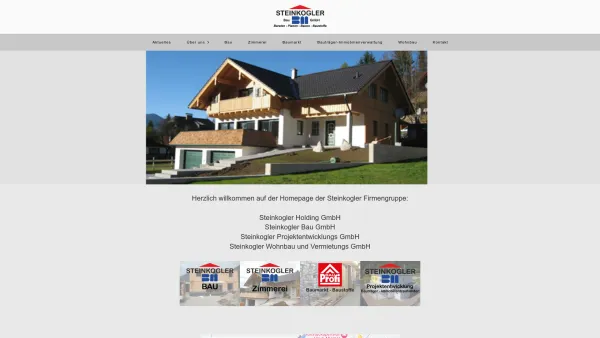 Website Screenshot: Steinkogler Bau GmbH - Steinkogler Bau GmbH-Home - Date: 2023-06-26 10:22:21