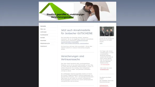 Website Screenshot: Steinlechner KG - Staatlich geprüfter Versicherungsmakler in Tirol - Steinlechner KG - Date: 2023-06-26 10:22:21