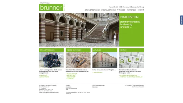 Website Screenshot: www.steinmetz-brunner.com - STEINMETZ BRUNNER - Wien - Date: 2023-06-26 10:22:21
