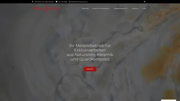 Website Screenshot: Stefan Ihr Steinmetz Posch - Ihr Steinmetz Posch GmbH - Meisterbetrieb für Exklusivarbeiten aus Naturstein - Date: 2023-06-15 16:02:34
