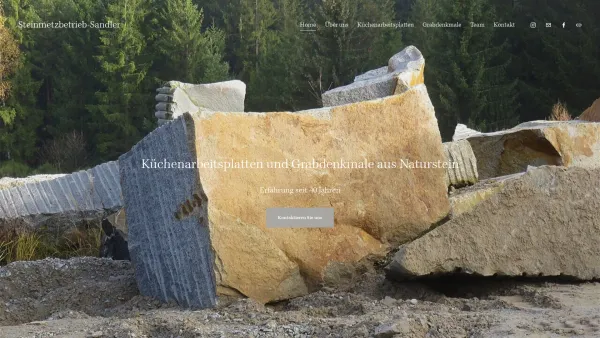 Website Screenshot: Sandler Steinmetzbetrieb GmbH - Steinmetzbetrieb-Sandler - Date: 2023-06-26 10:22:21