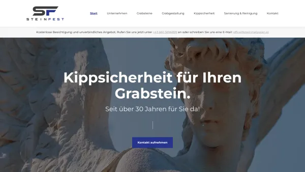 Website Screenshot: STEINMETZBETRIEB WIEN Steinfest S.r.l. - Ihr Steinmetz in Wien | Steinmetzbetrieb mit Erfahrung - Date: 2023-06-26 10:26:46