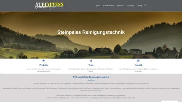 Website Screenshot: Günther www.steinpeiss.at - Steinpeiss-Reinigungstechnik – Hochdruckreiniger, Staubsauger und Waschanlagen - Date: 2023-06-26 10:22:21
