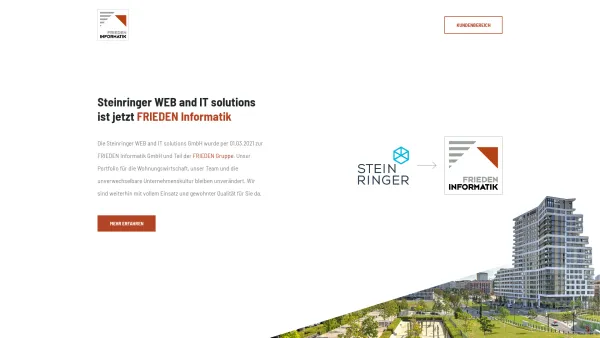 Website Screenshot: Steinringer WEB and IT solutions GmbH - FRIEDEN Informatik - Date: 2023-06-26 10:22:21