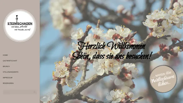Website Screenshot: Heuriger Weingut Steinschaden - STEINSCHADEN - Date: 2023-06-14 10:45:28