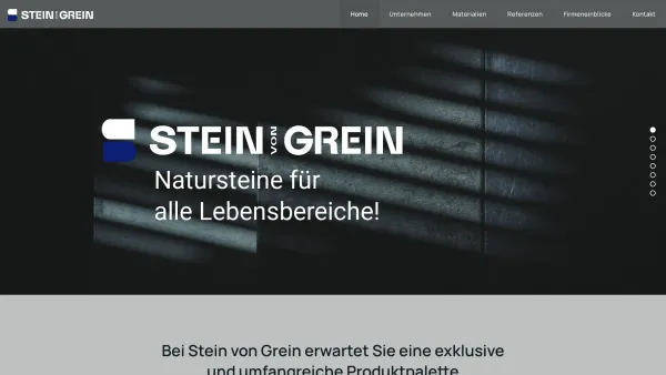 Website Screenshot: Ernst Grein Gesellschaft STEvon GREIN - Stein von Grein – Natursteine für alle Lebensbereiche - Date: 2023-06-15 16:02:34