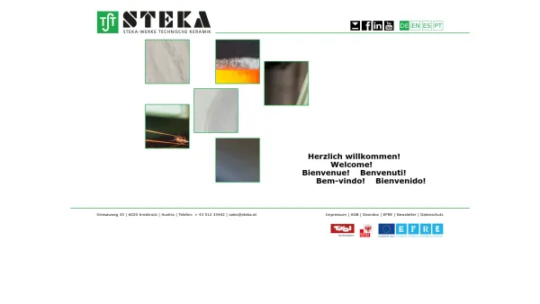 Website Screenshot: Steka-Werke Technische Keramik GmbH & Co KG - STEKA-Werke technische Keramik - Date: 2023-06-14 10:45:28