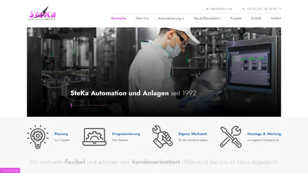 Website Screenshot: SteKaAutomation und Anlagen Ges.m.b.H. Austria Graz - SteKa Automation und Anlagen GmbH in Graz - Date: 2023-06-26 10:22:21