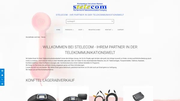 Website Screenshot: stelecom Steindl Electronics - Startseite - stelecom - Ihr Partner in der Telekommunikationswelt - Date: 2023-06-14 10:45:28