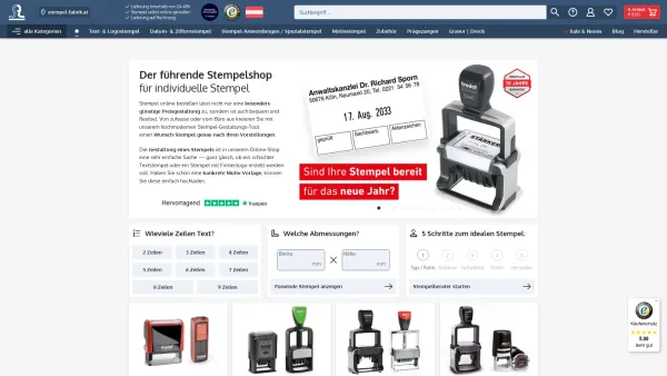 Website Screenshot: stempel-fabrik.at GmbH - Stempel bestellen – Stempel günstig im Stempel-Shop | www.stempel-fabrik.at - Date: 2023-06-15 16:02:34