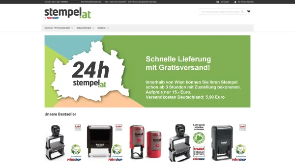 Website Screenshot: Borek Thomas Stempel.at TRODAT Produkte von Printshop Sofortdruck GesmbH - Stempel.at - Startseite - Date: 2023-06-26 10:22:21