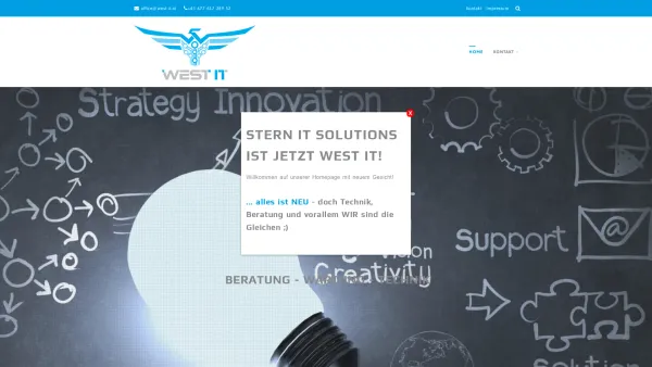 Website Screenshot: Stern IT-Solutions - â–· Netzwerkmanagement ⇒ Netzwerkspezialist - WEST IT - Date: 2023-06-26 10:22:24