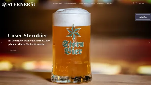 Website Screenshot: Sternbräu GmbH - Startseite - Sternbräu - Date: 2023-06-15 16:02:34