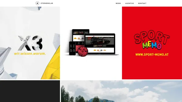 Website Screenshot: sternenklar marketing & design - Work - STERNENKLAR - Werbeagentur und Designagentur I Klagenfurt - Date: 2023-06-26 10:22:24