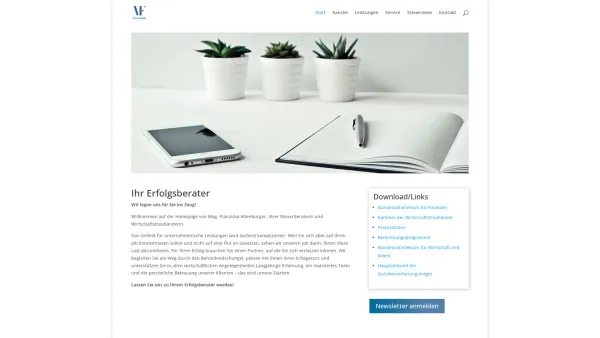 Website Screenshot: Steuer-Hotline.at Mag. Franziska Altenburger - Steuer Hotline | Mag. Altenburger - Date: 2023-06-26 10:22:24