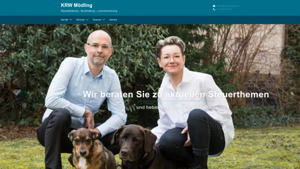 Website Screenshot: Steuerberater Mag. Walter Baumann - Steuerberater in Mödling: KRW Mödling Steuerberatung - Date: 2023-06-26 10:22:24
