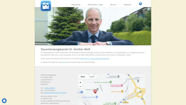 Website Screenshot: Dr. Johann index - Startseite - Steuerberater Dr Weiss - Date: 2023-06-26 10:22:24