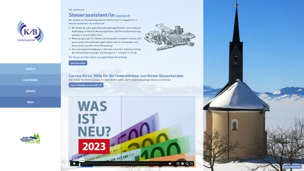 Website Screenshot: G & B Steuerberatungs GmbH - Steuerberater und Wirtschaftstreuhänder in Altach. G & B Steuerberatungs GmbH - Date: 2023-06-26 10:22:24