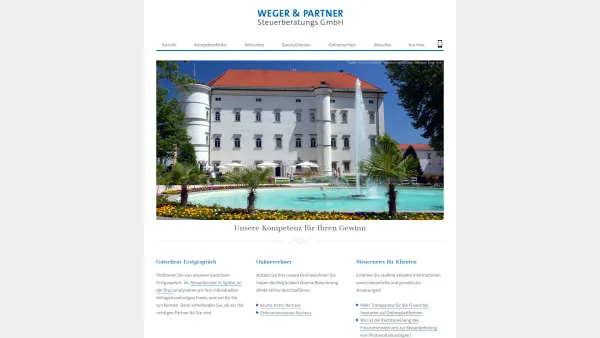 Website Screenshot: Wirtschaftstreuhänder Weger Comp. Steuerberatungsgesellschaft Weger Comp. Steuerberatungsgesellschaft Spittal - Weger & Partner Steuerberatungs GmbH - Date: 2023-06-26 10:22:24