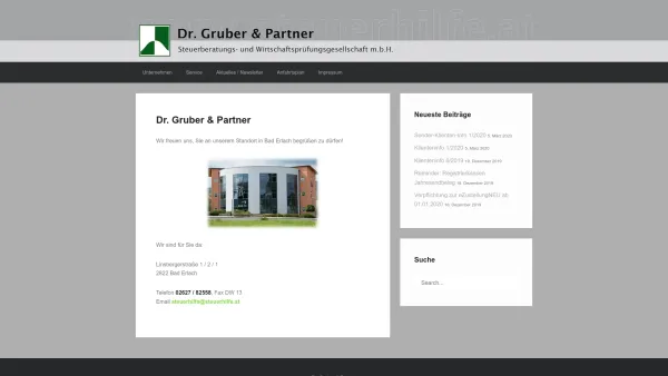 Website Screenshot: Dr.Gruber & Partner Steuerberatungs und Wirtschaftsprüfungsgesellschaft m.b.H. - Dr. Gruber & Partner - Steuerhilfe - Date: 2023-06-26 10:22:24