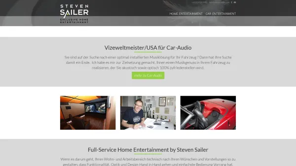 Website Screenshot: Exclusive Car-Audio Steven Sailer - Exclusive Home Entertainment & Car Audio Telfs Tirol Austria Heimkino - Date: 2023-06-14 10:45:28