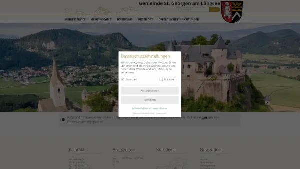 Website Screenshot: Gemeinde St. Georgen am Längsee - Sankt Georgen am Längsee - GEM2GO WEB - Home - Date: 2023-06-26 10:22:24