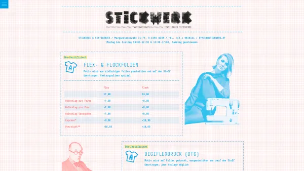 Website Screenshot: stickwerk - STICKWERK – STICKEREI & TEXTILDRUCK - Date: 2023-06-15 16:02:34