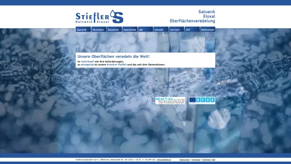 Website Screenshot: Stiefler GesmbH - Stiefler - Unsere Oberflächen veredeln die Welt! - Date: 2023-06-15 16:02:34