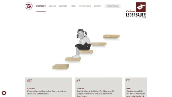 Website Screenshot: Tischlerei Andreas Lederbauer - Stiegenbau – Andreas Lederbauer - Date: 2023-06-26 10:22:27