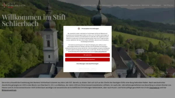 Website Screenshot: Stift Schlierbach - Stift Schlierbach – Stift Schlierbach - Date: 2023-06-26 10:22:27