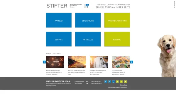 Website Screenshot: Stifter Wirtschaftsteuhaender - Gründungsberater & Steuerberater Güssing - Date: 2023-06-15 16:02:34