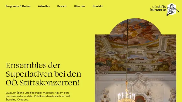 Website Screenshot: Oberösterreichische Stiftskonzerte - Startseite - OÖ. Stiftskonzerte - Date: 2023-06-26 10:22:27