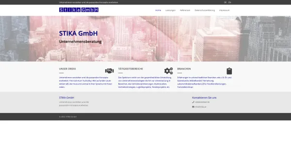 Website Screenshot: Stika GmbH - STIKA GmbH - Date: 2023-06-26 10:22:27