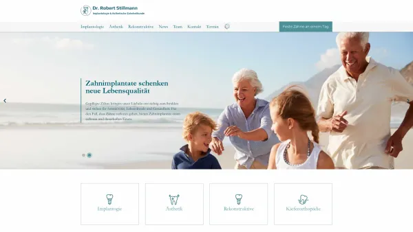 Website Screenshot: Zahnarztpraxis Robert Stillmann - Startseite – Dr. Robert Stillmann - Date: 2023-06-26 10:22:27