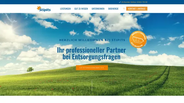 Website Screenshot: Stipits Entsorgung GmbH. - Stipits Entsorgungs GmbH – Wir machen Rohstoffe aus Altstoffen - Date: 2023-06-26 10:22:27