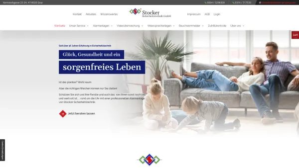 Website Screenshot: Stocker Sicherheitstechnik Gesellschaft m.b.H. - Alarmanlagen und Sicherheitstechnik in Graz | Unser Service - Date: 2023-06-26 10:22:28