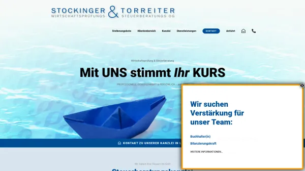 Website Screenshot: Stockinger Torreiter - Stockinger & Torreiter - Steuerberatungskanzlei in Linz » Stockinger & Torreiter - Date: 2023-06-26 10:22:30