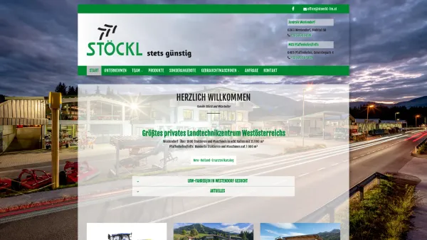 Website Screenshot: Stöckl Johann Landmaschinen GmbH & Co KG - ▷ Landmaschinenhändler Österreich ⇒ Tirol - Stöckl Johann Landmaschinen GesmbH & Co KG - Date: 2023-06-26 10:22:30