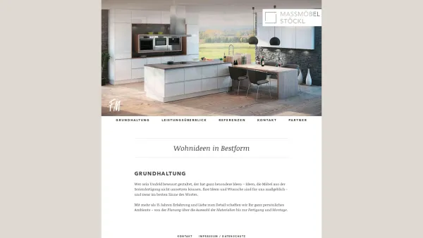 Website Screenshot: Einrichtungsfirma Alexander Stöckl - Maßmöbel Stöckl | Wohnideen in Bestform - Date: 2023-06-26 10:22:30