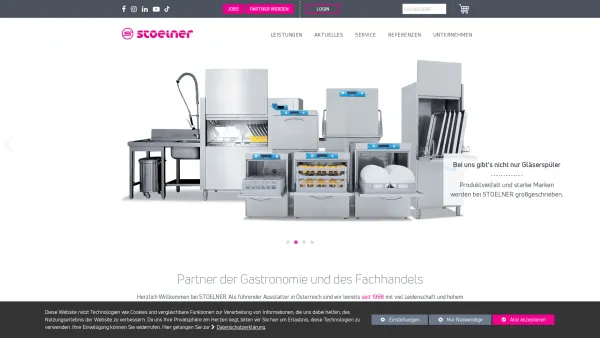 Website Screenshot: Stölner Gesellschaft  S T O E L N E R.A T - - STOELNER Gastrotechnik - Date: 2023-06-14 10:45:31