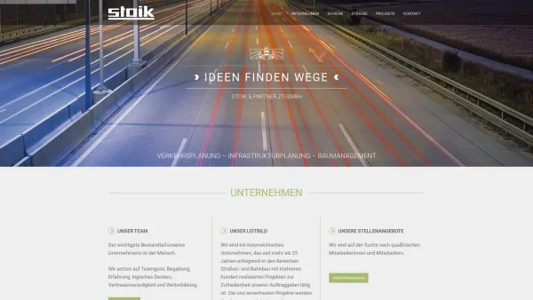 Website Screenshot: Stoik & Partner ZT-GmbH - Stoik & Partner ZT-GmbH, Verkehrsplaner in Wien - Date: 2023-06-26 10:22:30