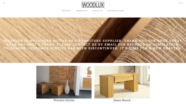 Website Screenshot: STOLIS Holzwaschbecken und Holzbadewannen Manufaktur - WOODLUX - Wooden furniture - Solid oak blocks - WOODLUX - Date: 2023-06-26 10:22:30
