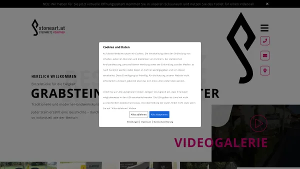 Website Screenshot: Kunst-Steinmetz Pointner GmbH - Entdecken Sie unsere einzigartigen und schönen Gräber - Stoneart - Date: 2023-06-15 16:02:34